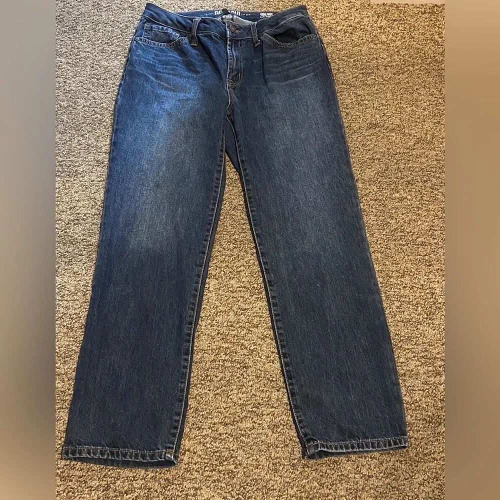 Rewash High Rise Dark Blue Denim Size 5 27 Unisex